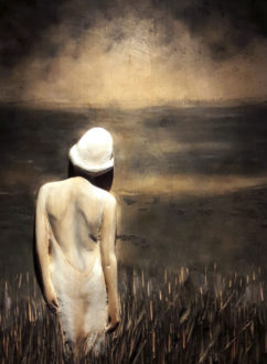 PAOLA-TRAMONTIN,-SPIAGGIA-DI-NOTTE,-43-x-60,-bas-relief-on-painted-wood-(2)