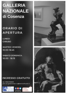 Locandina Galleria nazionale di Cosenza