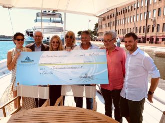 Da sx Sibylle Righetti, Loris Dalto, Anna Balbinot, Silvana Ceschin, Ernesto Balbinot, Angelo Righetti e Marco Balbinot