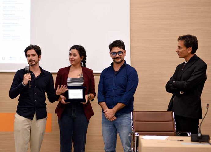 CarloPiscicelli_regista_PaolaPolifrone_attrice_SergioSalamone_sceneggiatore_MicheleScoppio_AU-Hope-Group-cop