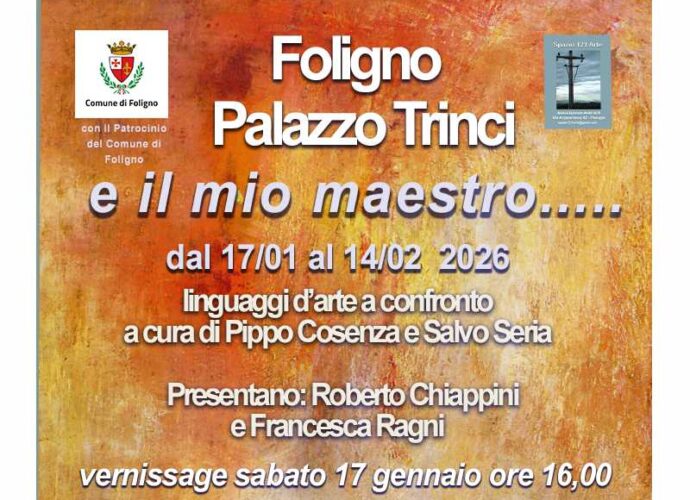 Locandina mostra e il mio maestro